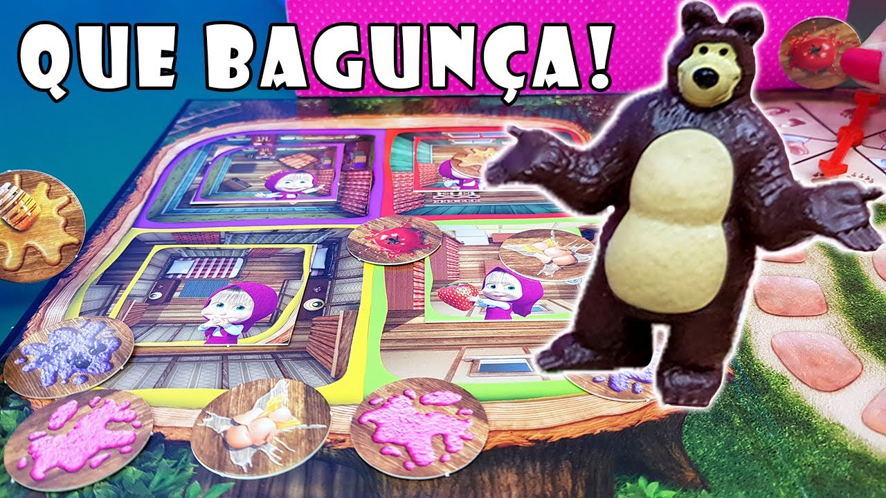 Arrumando a Bagunça Da Masha e o Urso! Jogo Tia Flá X Produção