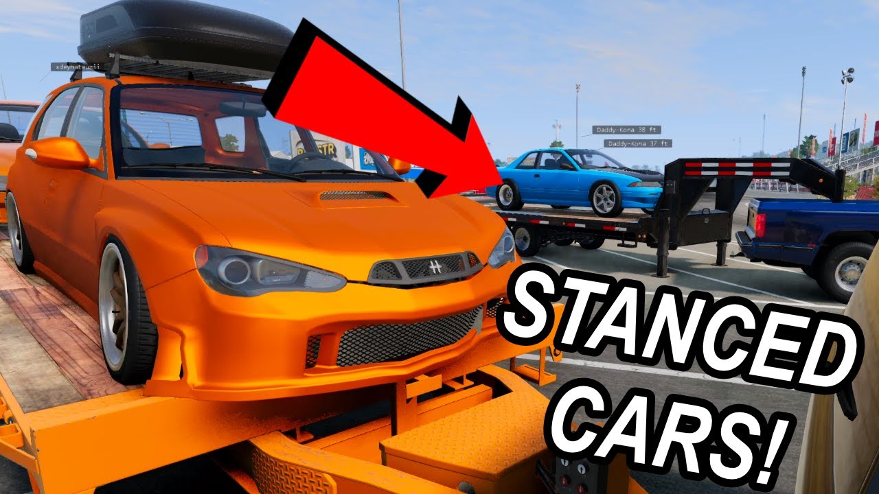 We Built Stanced Cars in Beamng.drive Multiplayer...