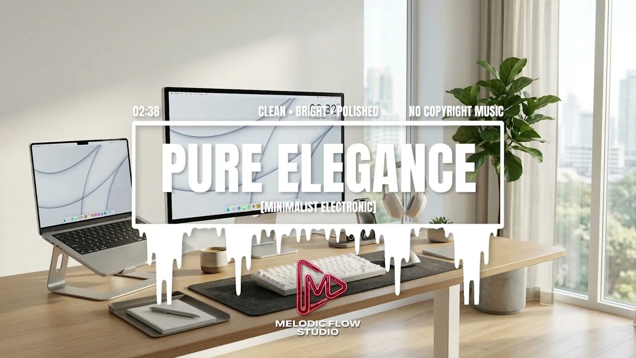 PURE ELEGANCE (No Copyright Music) Minimalist Electronic / Bright Tech & Desk Setup