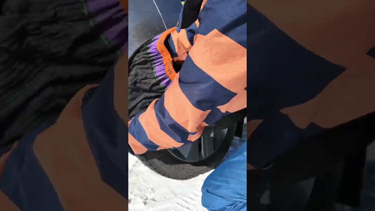 【雪道対策】布製タイヤチェーン迷ったらコレ！#shorts #洗車
