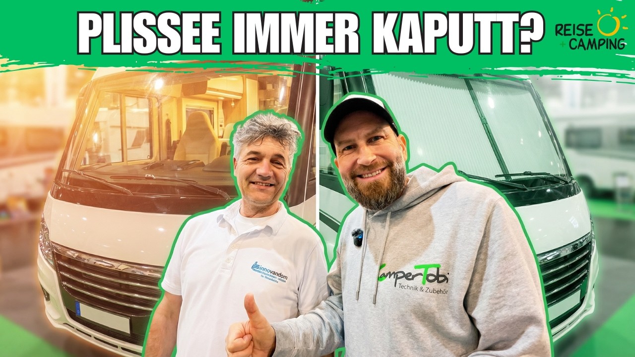 Schluss mit kaputten Plissees im Wohnmobil! Innovandom ist die Lösung!