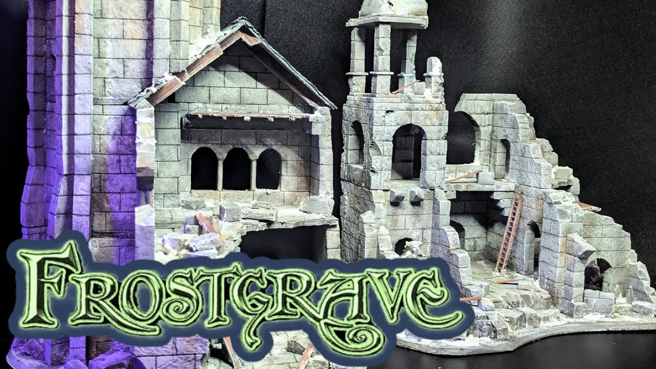 Cómo construir edificios derruidos para Frostgrave | Edificios para wargames y RPG