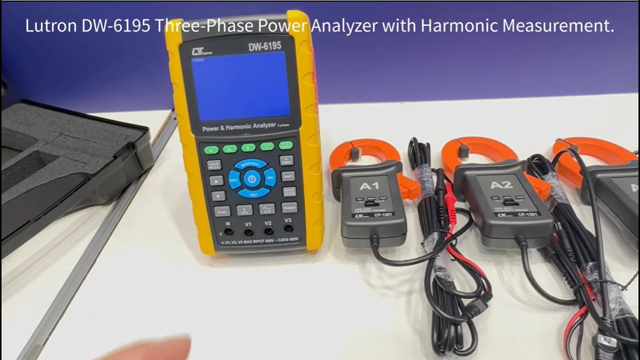 The Lutron DW-6195 is a professional 3-Phase Power Analyzer with Harmonic Measurement.