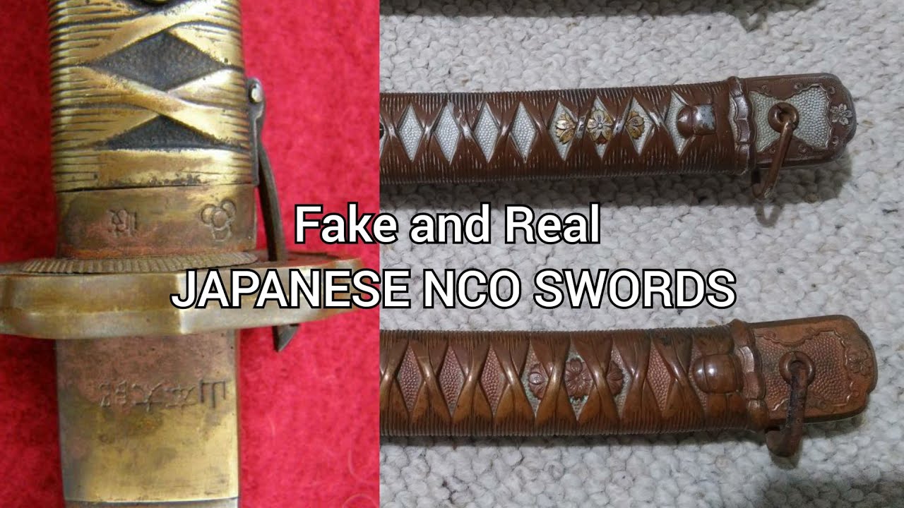 Fake and real Japanese NCO swords