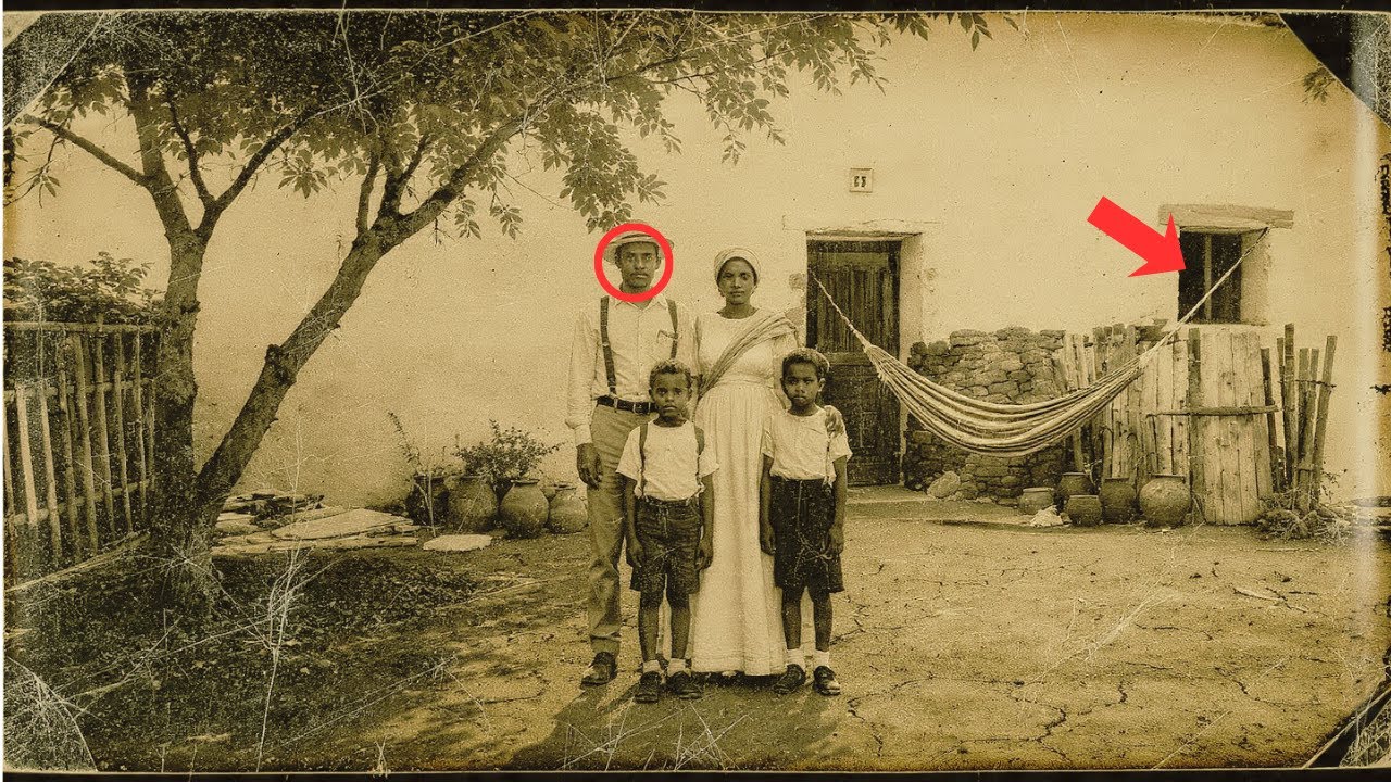 Tudo parecia normal nessa foto de família — até que peritos ampliaram a imagem e viram algo chocante