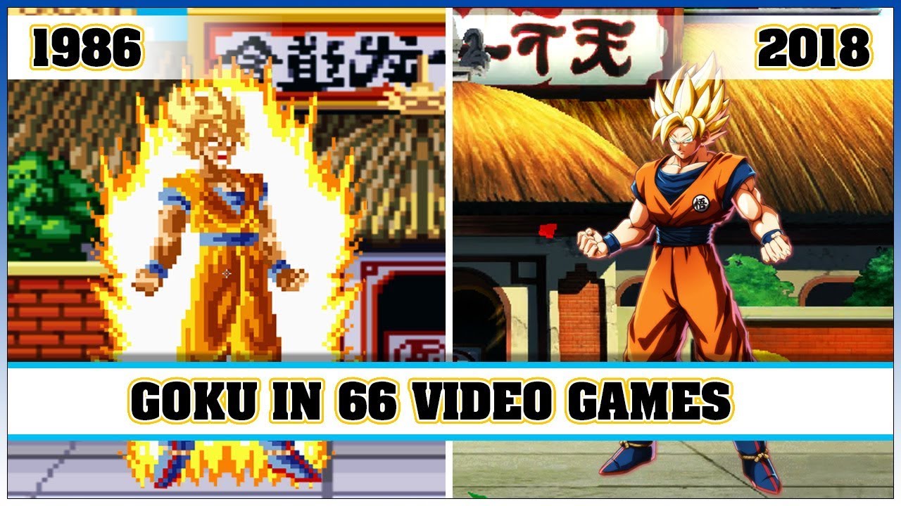 GOKU, the evolution in video games [1986 - 2018]