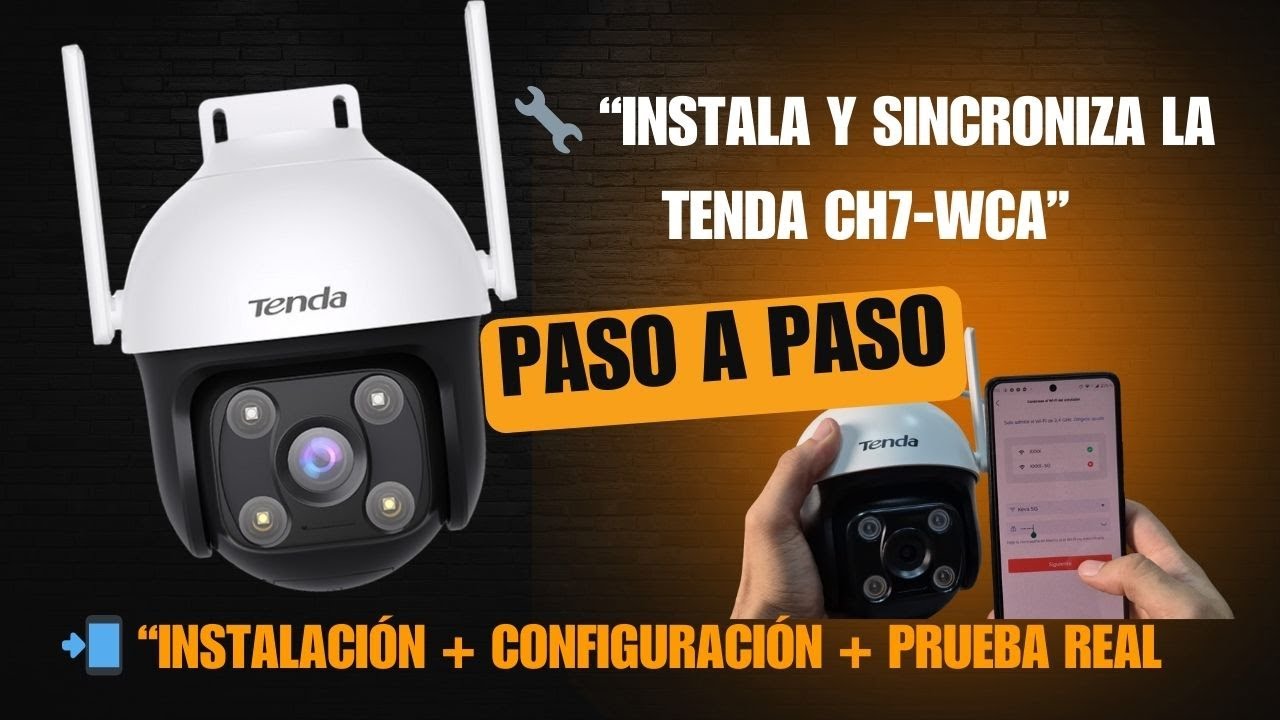 Cómo instalar, configurar y sincronizar la cámara Tenda CH7-WCA paso a paso  Exterior | TENDA-TDSEE