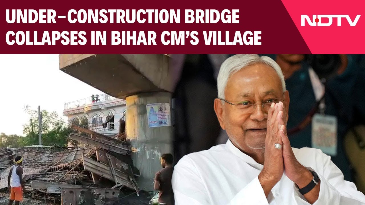 Under-Construction Bridge Collapses In Bihar Chief Minister Nitish Kumar's Village