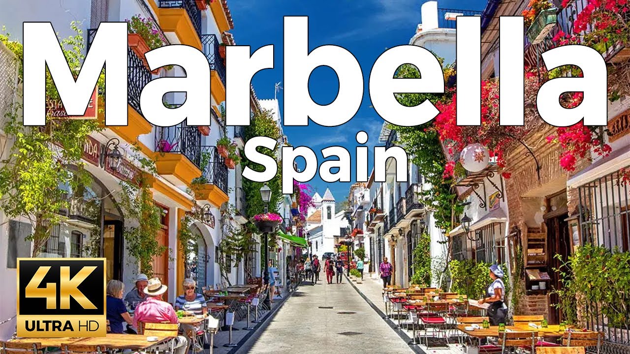 Marbella, Spain 🇪🇸 Old Town & Beach Summer Walk 2025 - 4K 60fps Ultra Smooth ​[Binaural ASMR]