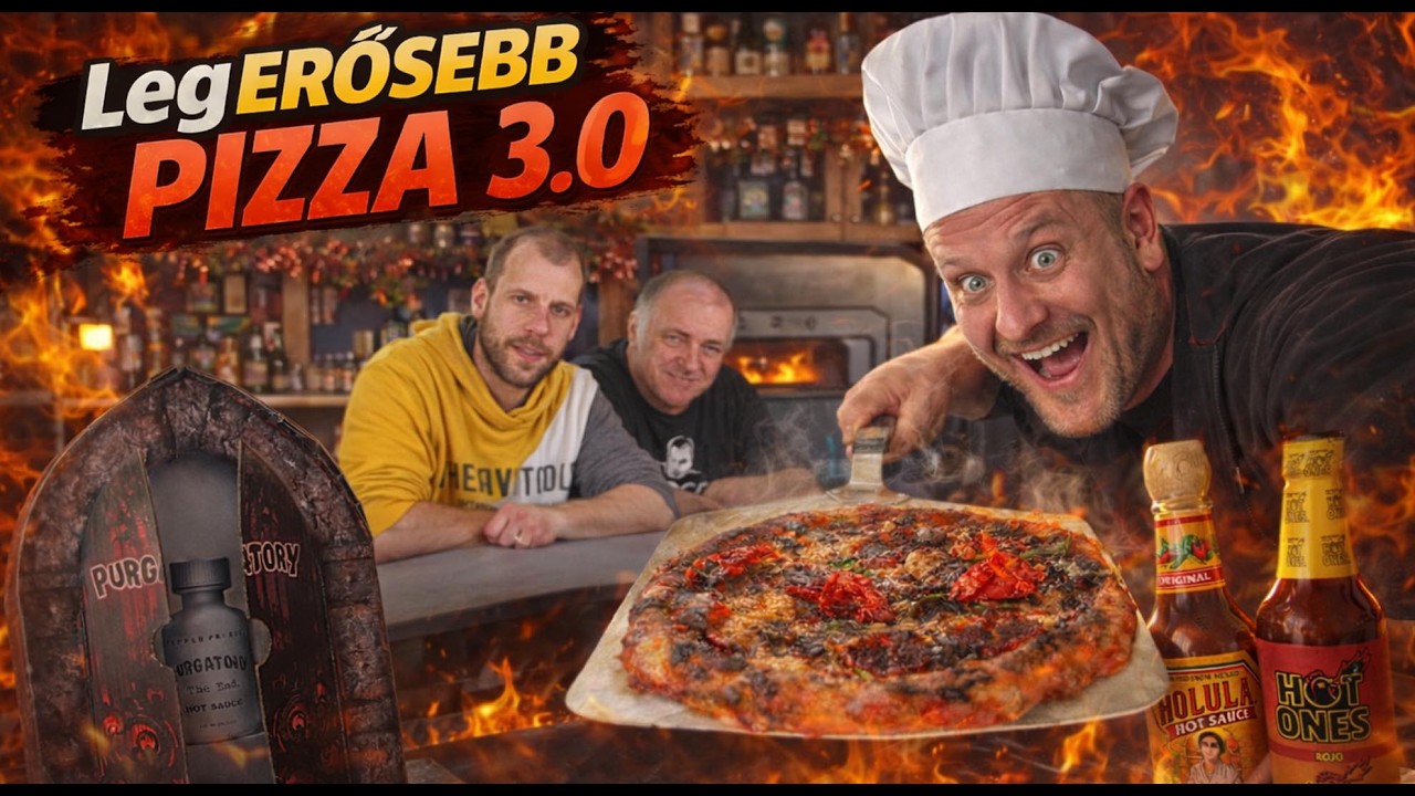 Legerősebb pizza 3.0 🥵🔥Egy új kemencében🌶️🍕#reklám