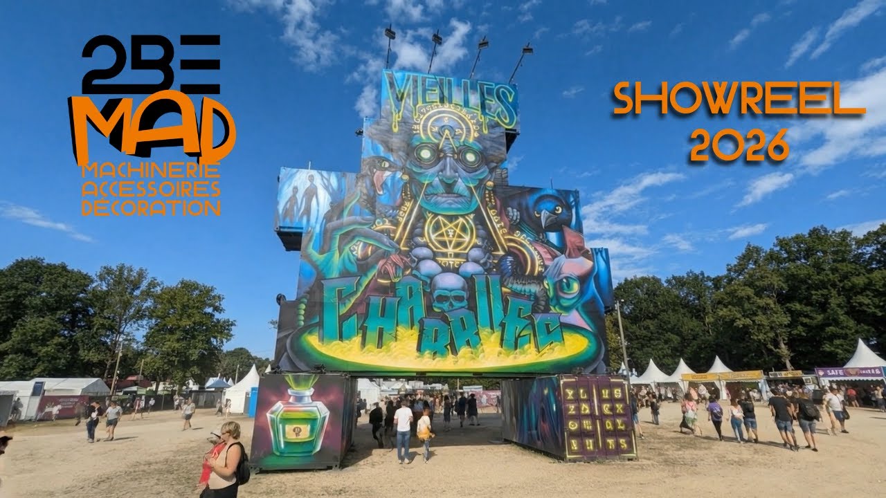 2BE-MAD &ndash; Showreel | Machinerie, d&eacute;cors & sc&eacute;nographie de spectacle | Nantes