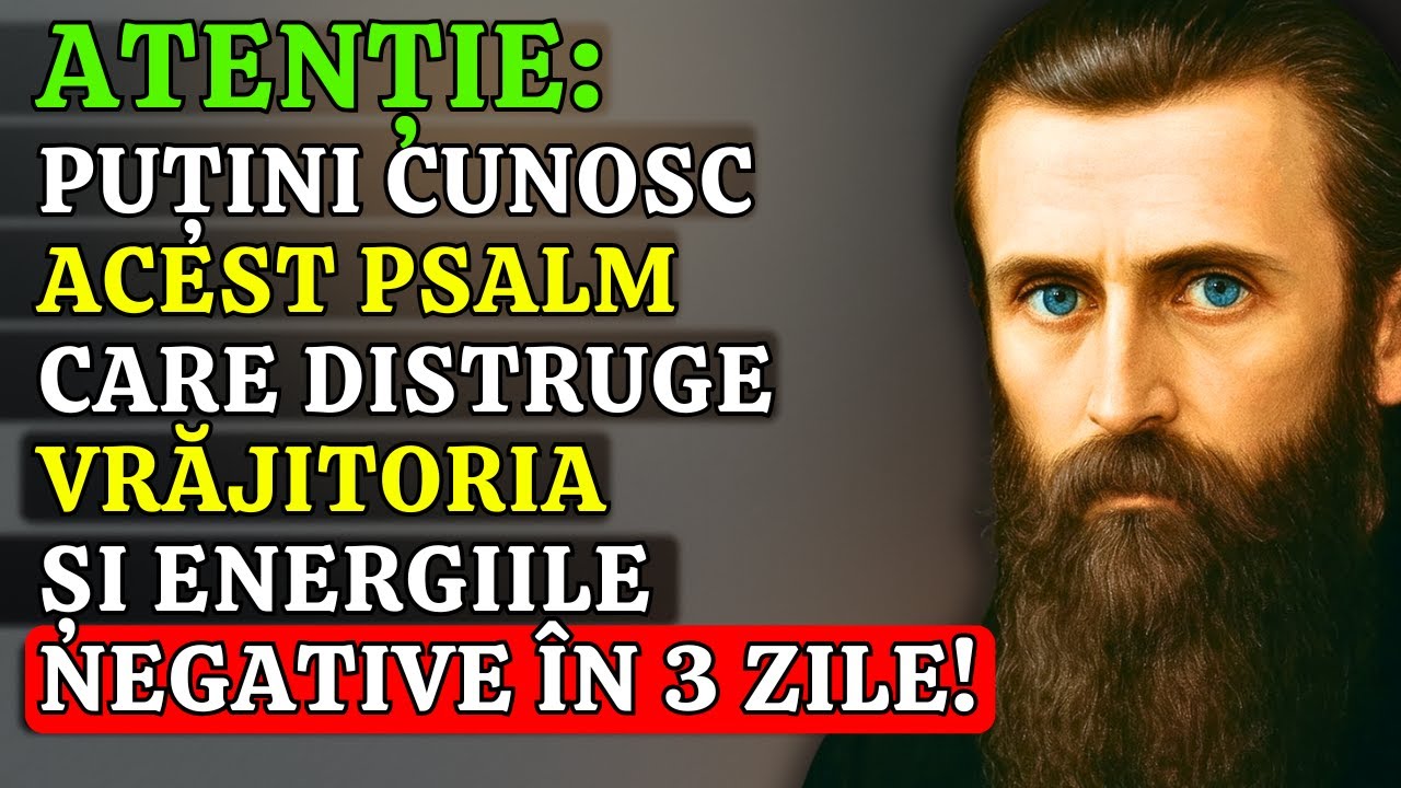 PSALMUL CARE TE PROTEJEAZĂ DE RĂU, INVIDIE ȘI VRĂJITORIE ȘI PE CARE PUȚINI ÎL CUNOSC | ARSENIE BOCA