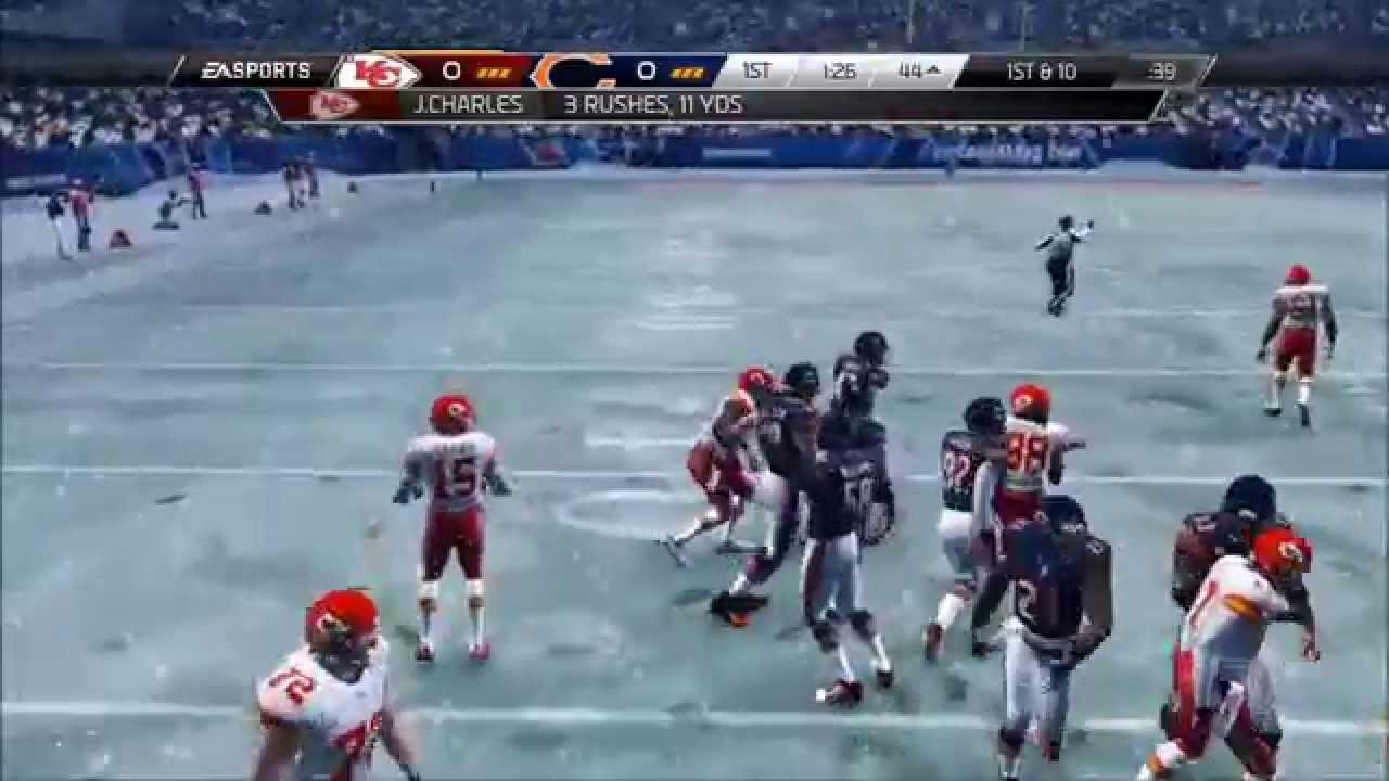 Madden NFL 15 - Kansas City Chiefs vs Chicago Bears | Snow Gameplay [HD]