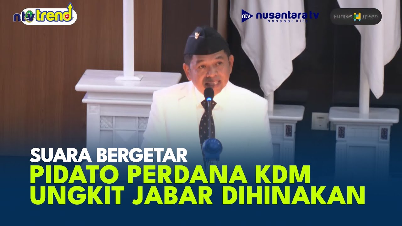 [FULL] Tangis Dedi Mulyadi Pidato di Sertijab Gubernur Jabar Singgung Provinsi Dihinakan | NTV