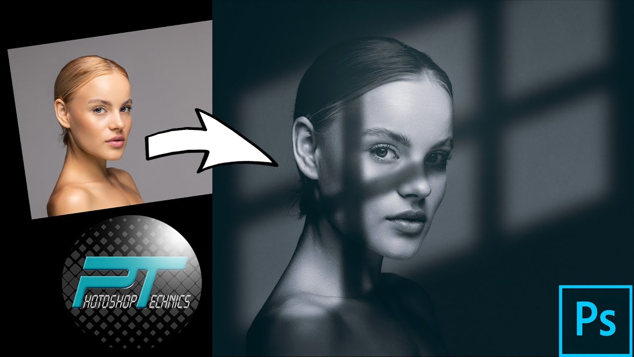 [ PHOTOSHOP TECHNICS ] - Créer une ombre dramatique sur une photo de modèle