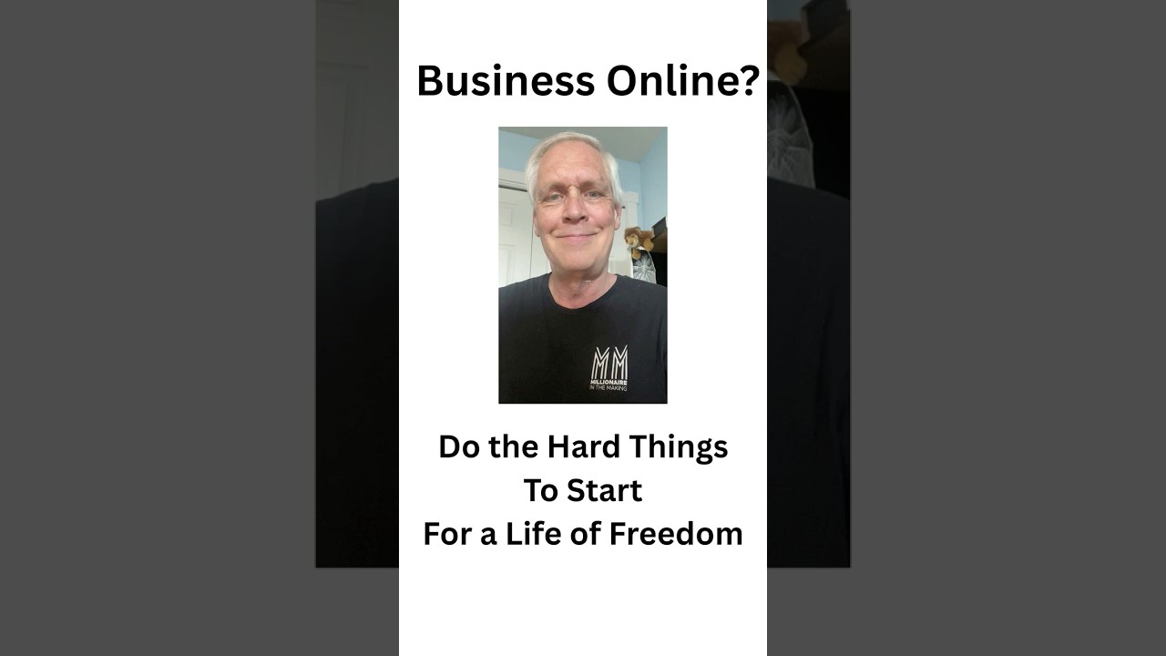 Deal With What is Hard for a Lifetime of Freedom #makemoneyonline
