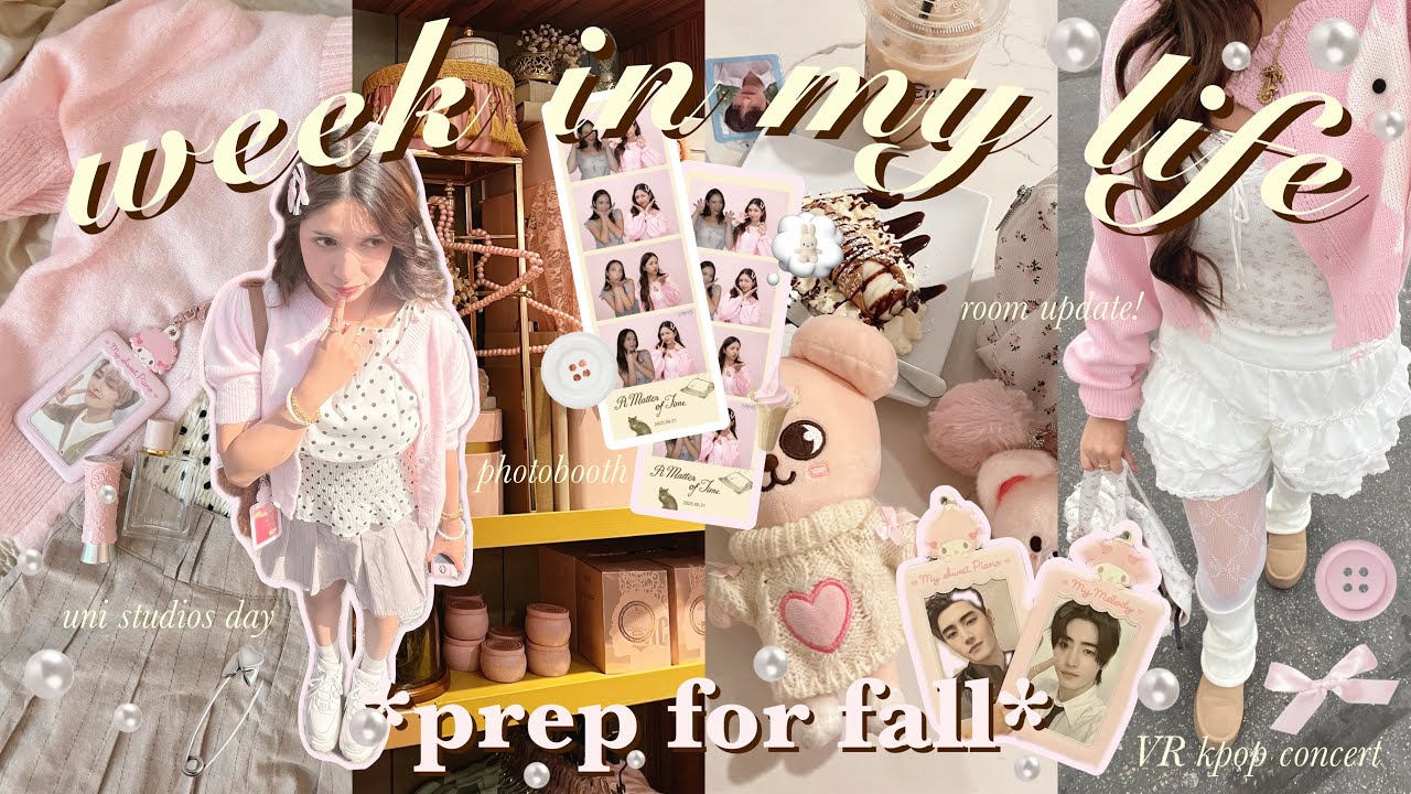 осенние дневники 𝜗𝜚 уютная *НЕДЕЛЯ ИЗ МОЕЙ ЖИЗНИ* 🍂 студии universal, концерт enhypen VR + вечера...