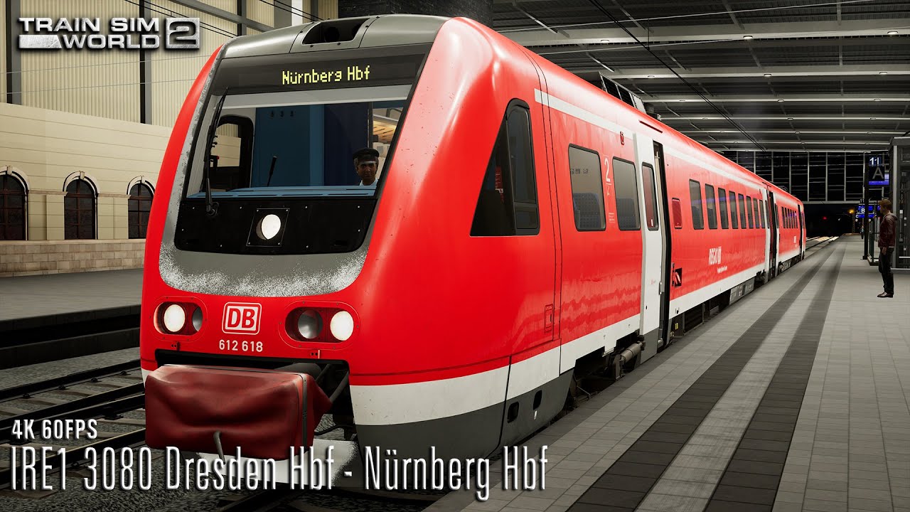 IRE1 3080 Dresden Hbf - N&uuml;rnberg Hbf - Tharandter Rampe - BR 612 - Train Sim World 2