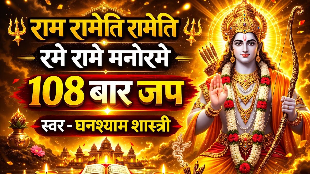 एक राम नाम = सहस्त्र विष्णु नाम 😳 शिवजी का रहस्य | राम रामेति रामेति मंत्र 108 बार