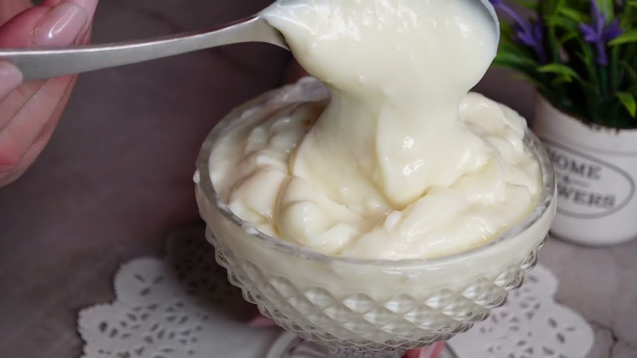CREMA DI LATTE 🐮 SUPER GUSTOSA SENZA UOVA, SENZA BURRO PRONTA IN 2 MINUTI