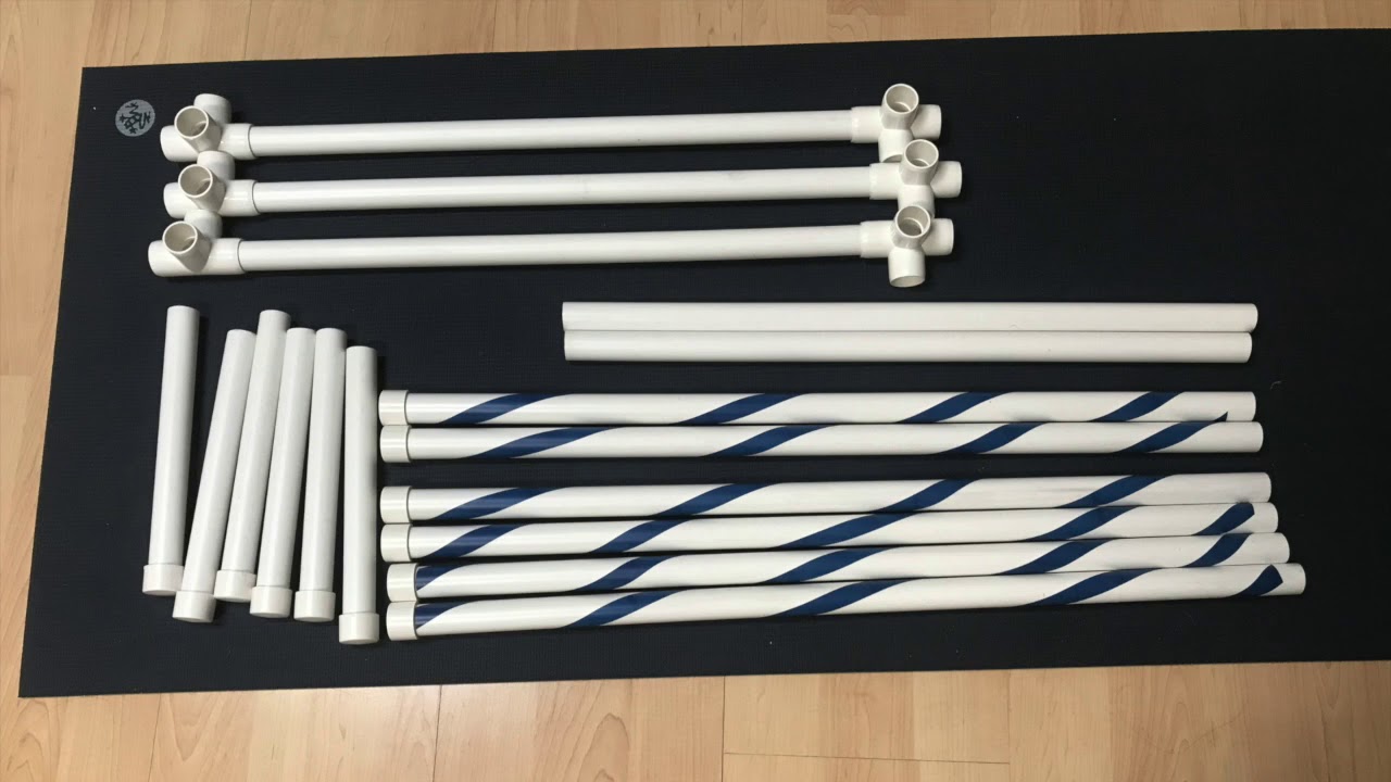 Novice-A Dog Agility: How to Make Weave Poles