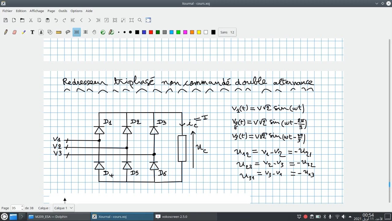 EP14# Redresseur triphasé non commandé double alternance