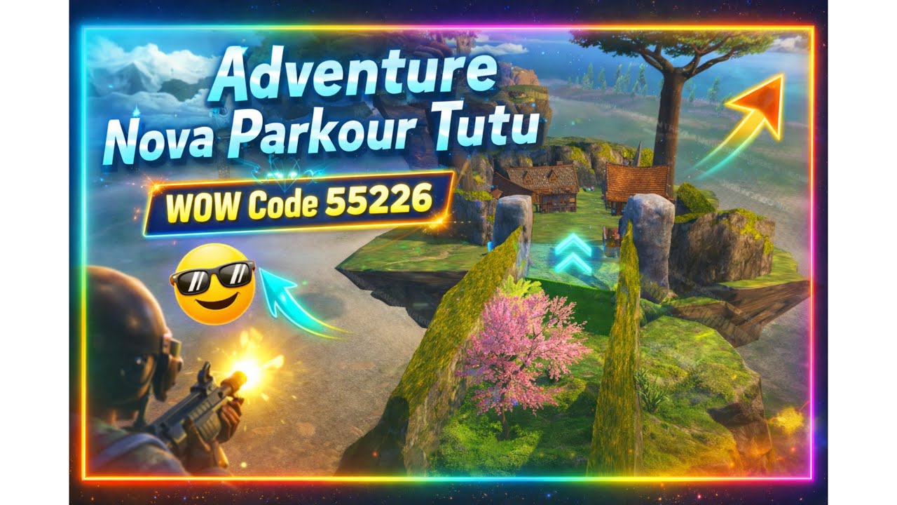 Adventure Nova Parkour Tutu | BGMI WOW Mode 😱 | Hard Parkour Challenge | WOW Code 55226