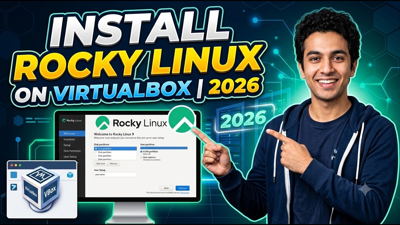 Как установить Rocky Linux на VirtualBox (2026) | Полное руководство для начинающих