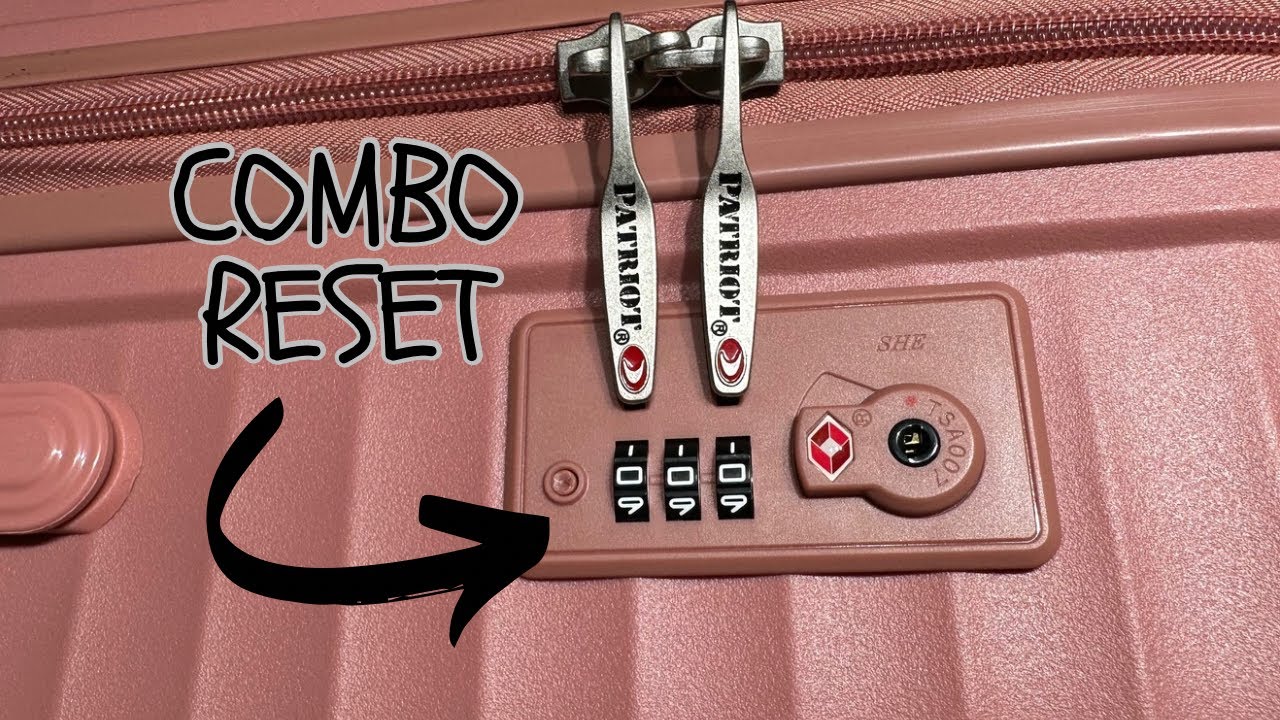 How To Set/Reset Luggage Combination Lock TSA007/TSA008