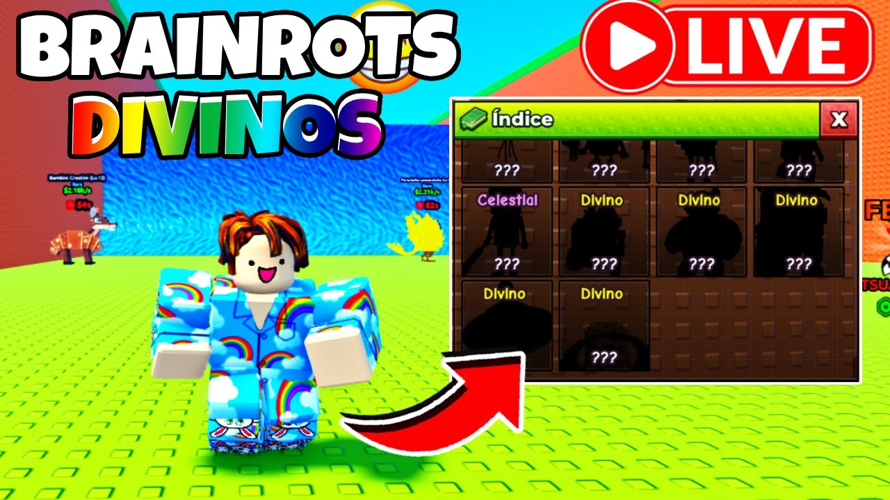 🔴 AO VIVO: EM BUSCA DOS BRAINROTS DIVINOS NO FUJA DO TSUNAMI!