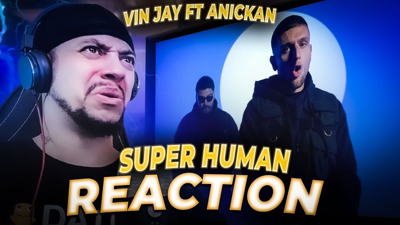 HE SOO DOPE!!!!!! Vin Jay ft Anickan - Super Human (LIVE REACTION)