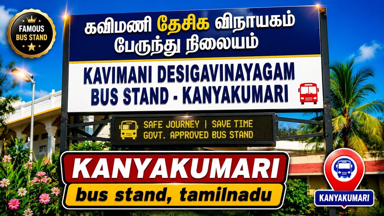 Kanyakumari Main Bus Stand || Tamilnadu 