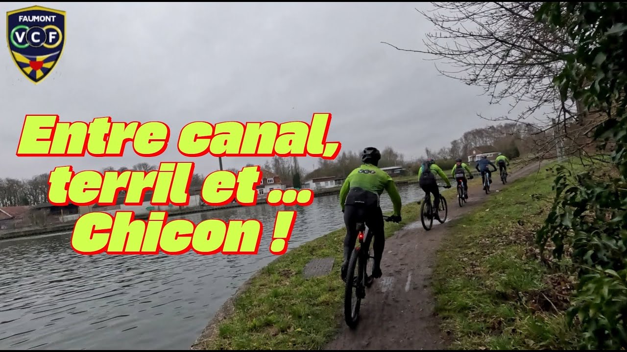 Locale VTT du VCF entre canaux, le terril d'Evin et la trace du Chicon !