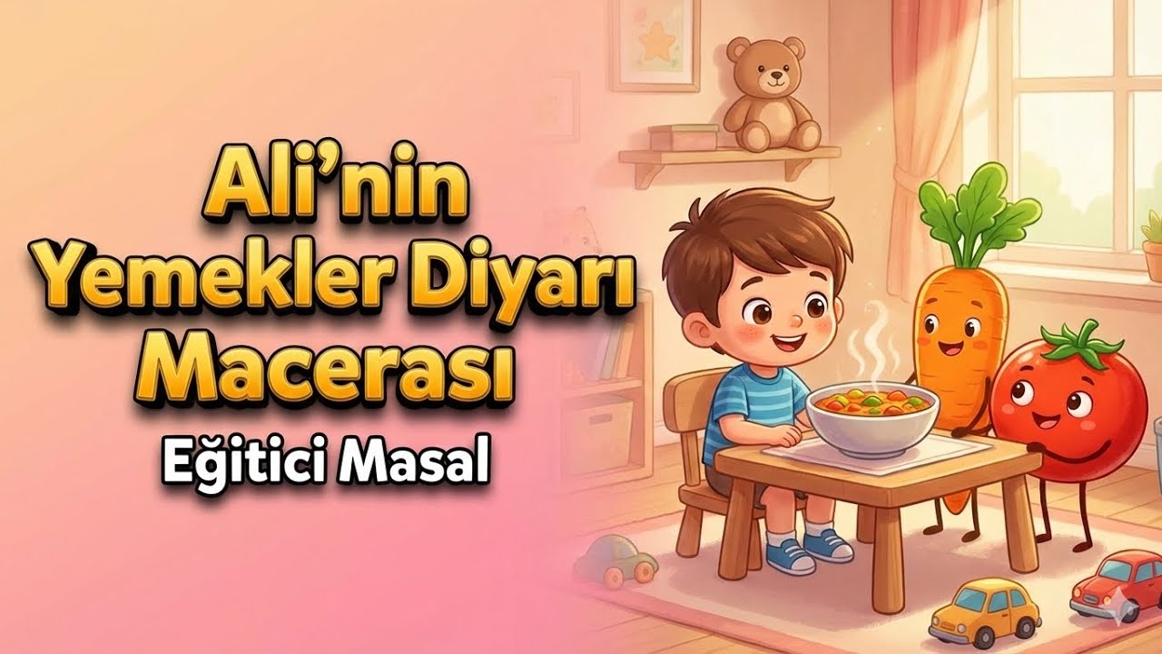 🥕 İştahsız Çocuklar İçin Yemek Masalı | Ali’nin Yemekler Diyarı Macerası