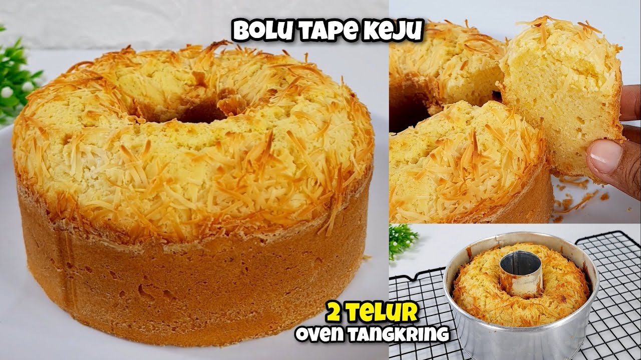 SUPER LEMBUT!! RESEP BOLU TAPE KEJU PANGGANG 2 TELUR, OVEN TANGKRING, ANTI GAGAL!!
