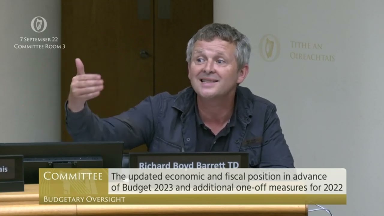 Deputy Richard Boyd Barrett- speech from 7 Sep 2022