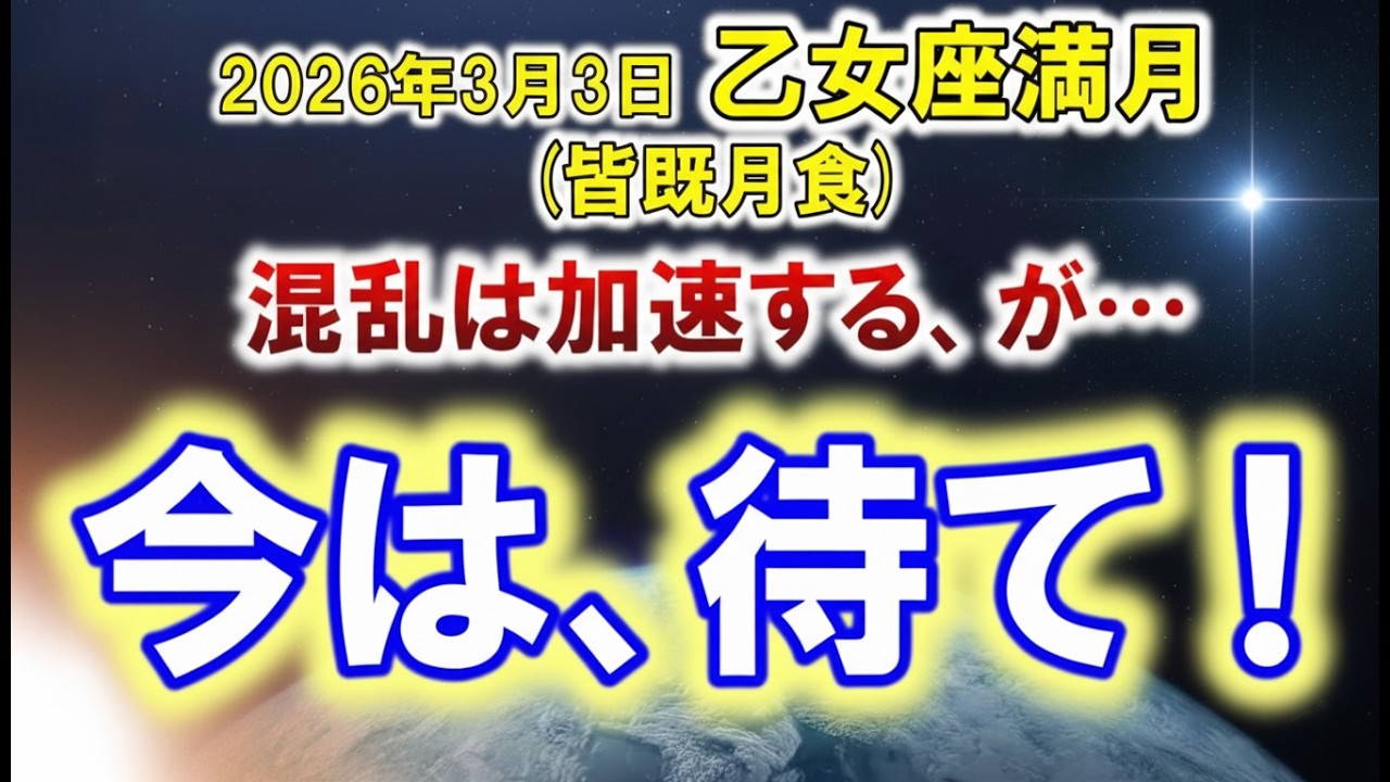 2026年3月3日 乙女座満月｜ 二極化の犯人はシリウス？月食で取り戻す『愛の器』を武器に、4月に向けて会心の一撃案を練っていくぞ！