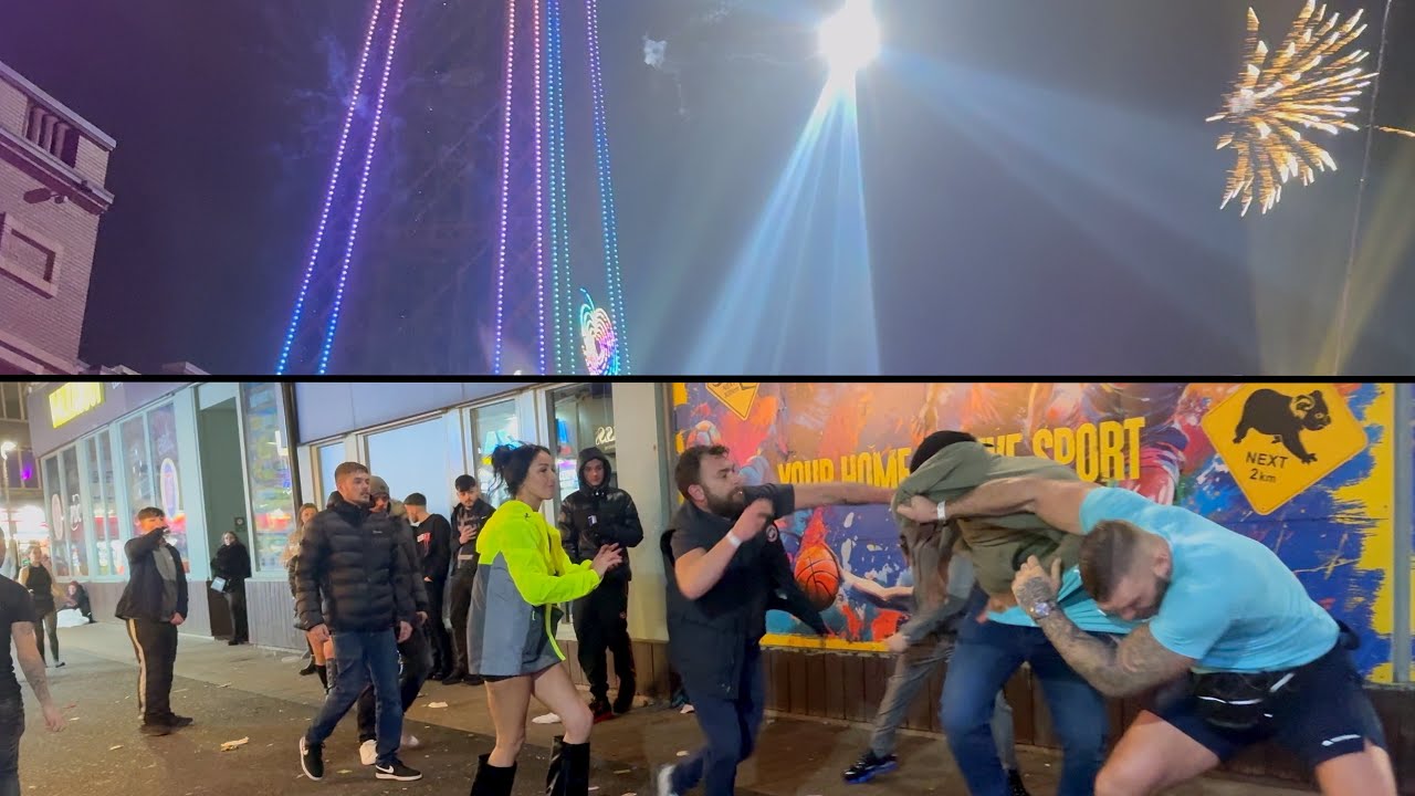 Фейерверки и сражения: Новый год 2026 в Блэкпуле 🥳🥊