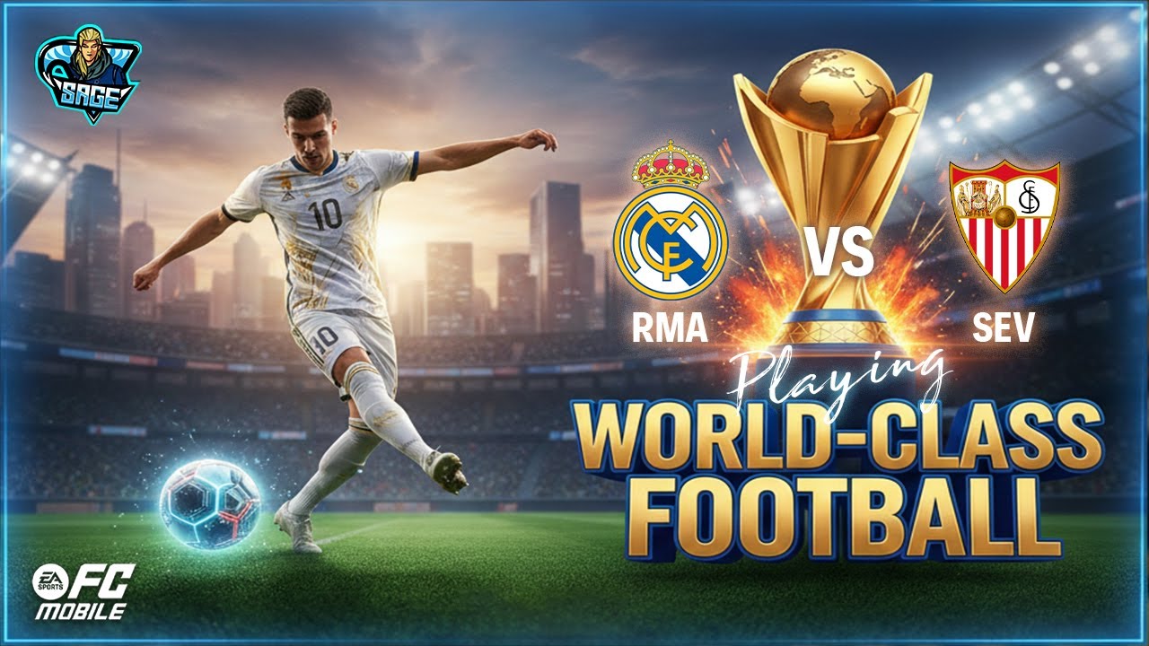 Playing WORLD CLASS Football⚽ La Liga Real Madrid vs Sevilla | FC Mobile