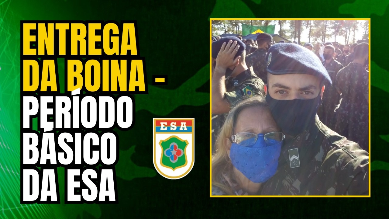 Veja como é a formatura da entrega da boina do período básico da ESA