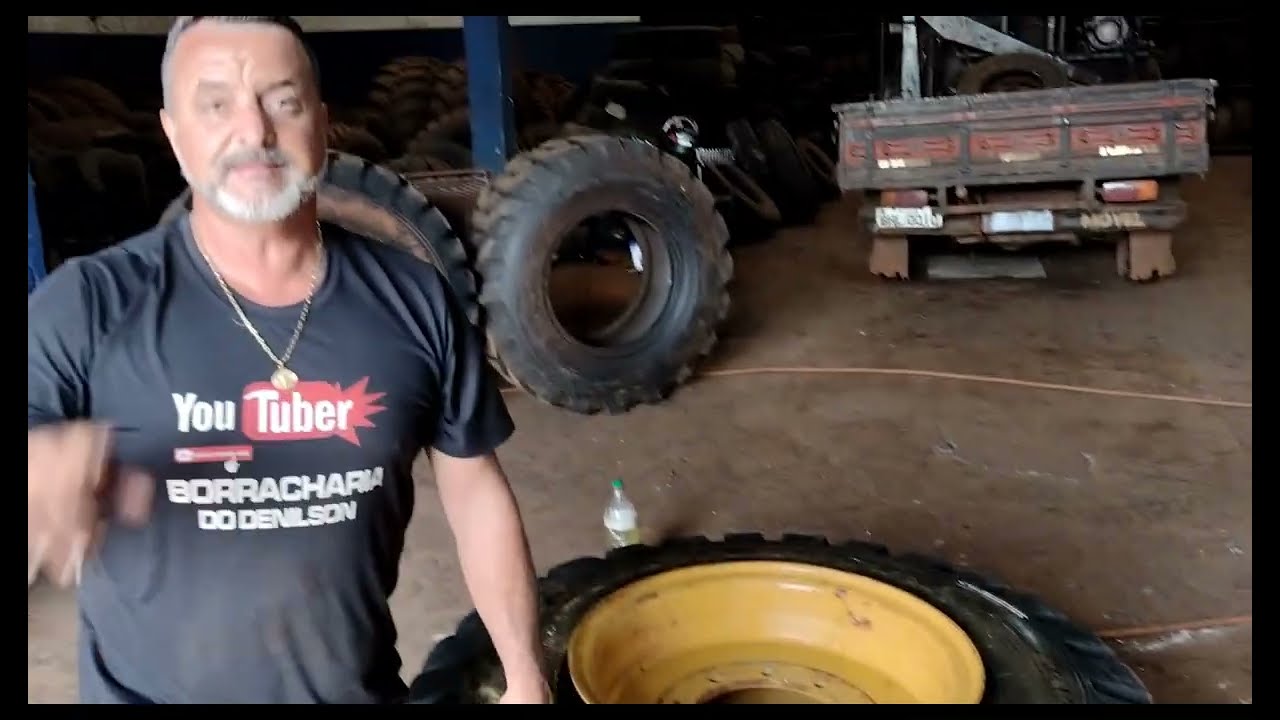 Como faço para destalonar um pneu 17-5-25 veja só como fazer usando o  destalonador da Rotta 376