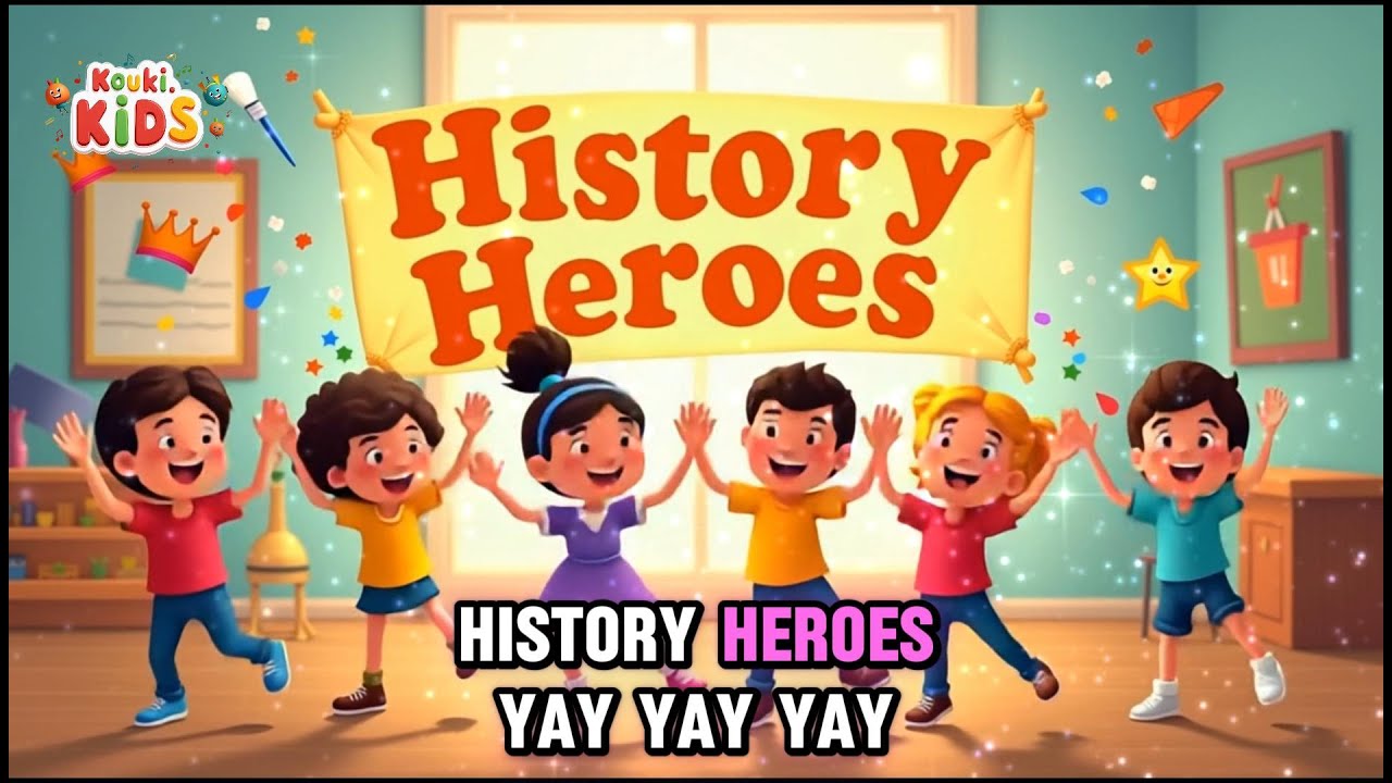 📚✨ History Heroes Song | Fun Kids Learning Song | @KoukiKids ✨📚