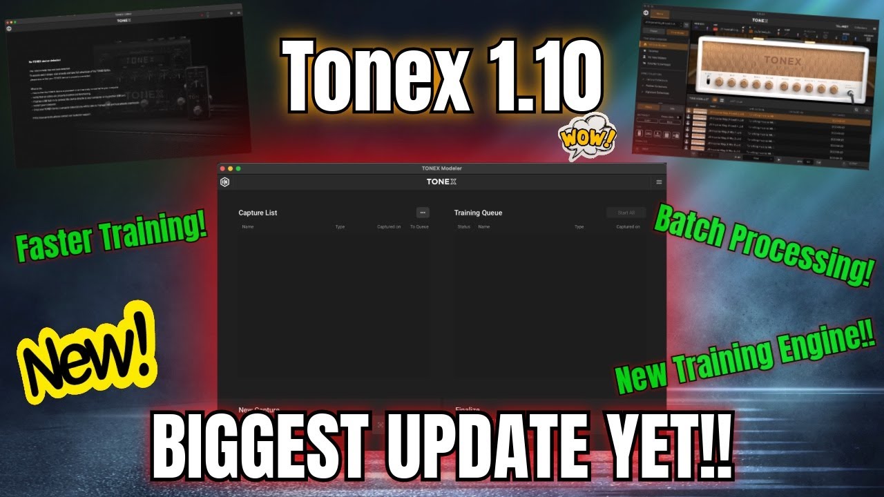 TONEX 1.10 &ndash; The Biggest Update Yet (NEW Better, Faster Training Engine + Batch Processing!)