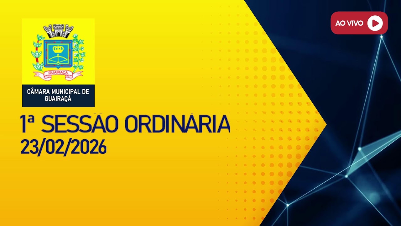 1ª SESSÃO ORDINÁRIA - 2026 | Câmara Municipal de Guairaçá-PR