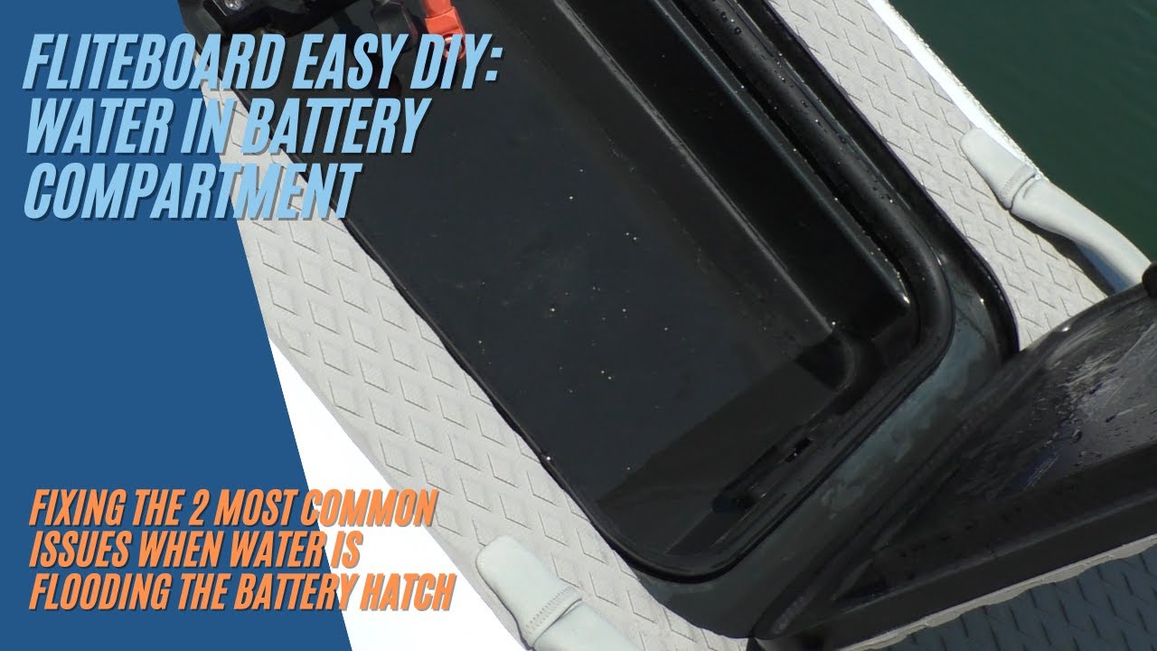Water in your Fliteboard battery Hatch? Here's how to fix it. DIY toubleshooting.