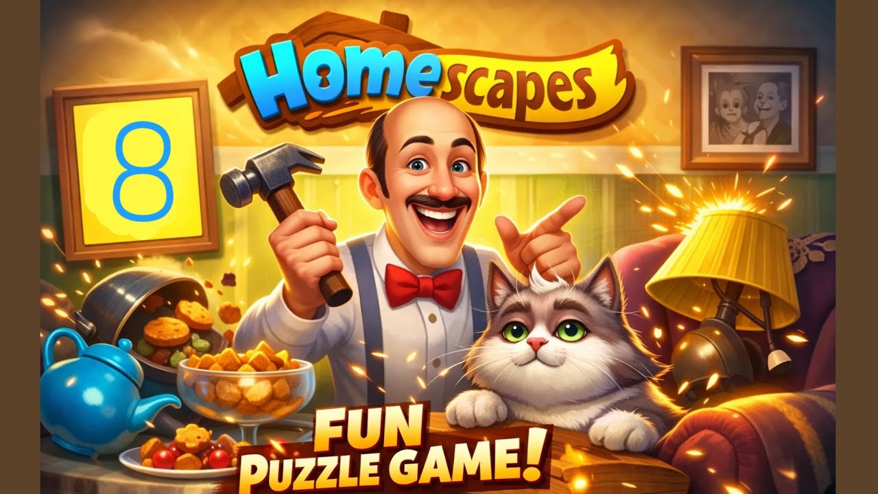 Homescapes Gameplay Walkthrough (No Commentary) | Episode 8  Mobile Puzzle Game