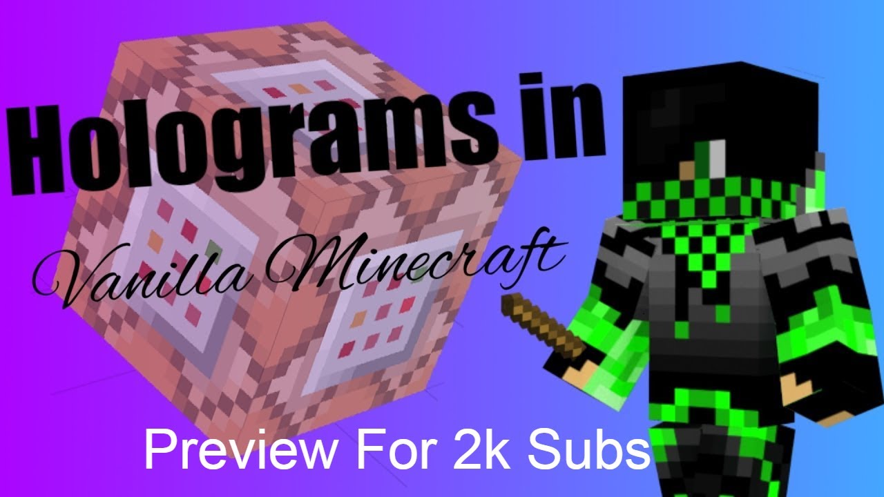 How To Display Hologram Text In Minecraft Bedrock Edition Preview