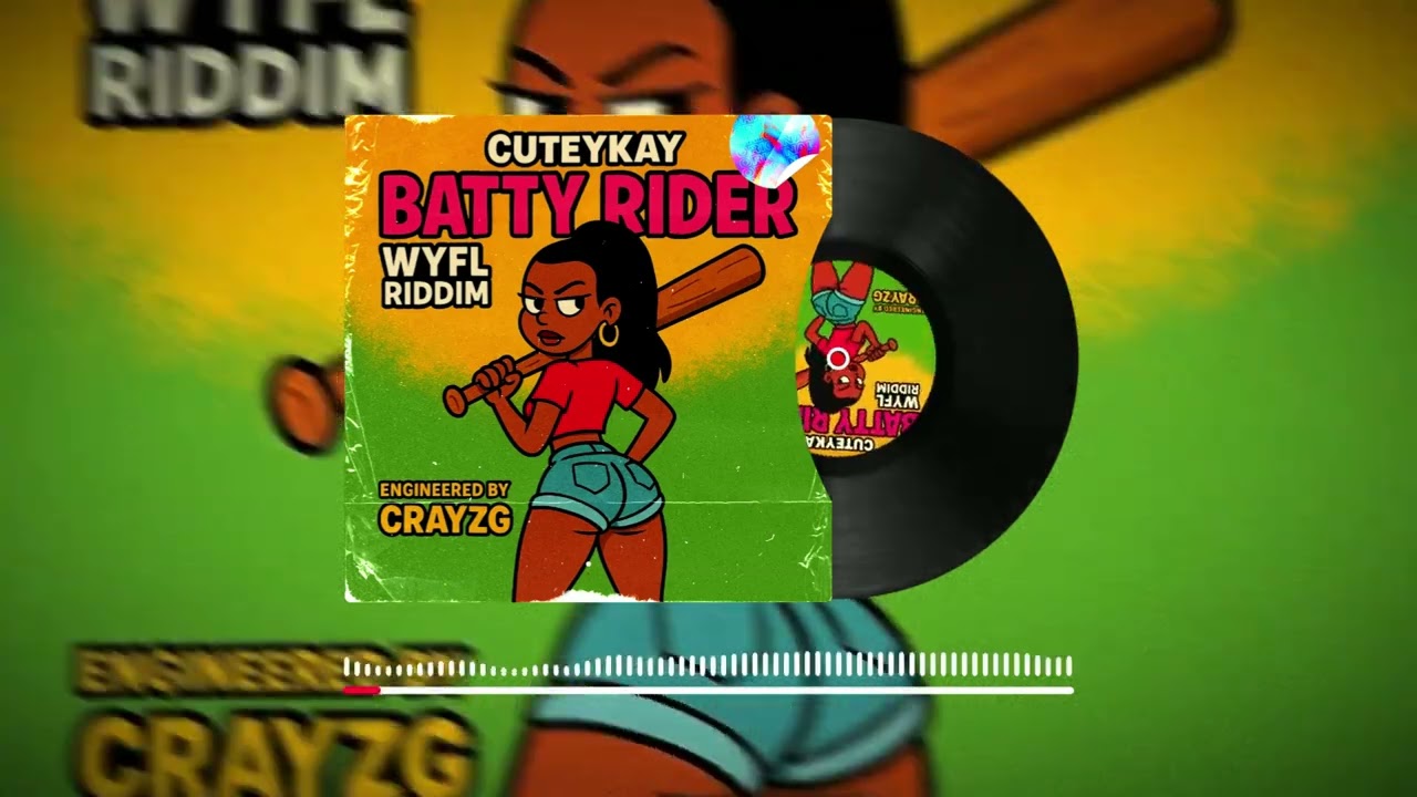 CuteyKay,Djmac, CrashDummy-Batty Rider #WYFLRiddim (Visualizer)Engineered By CRAYZG #djmac #cuteykay