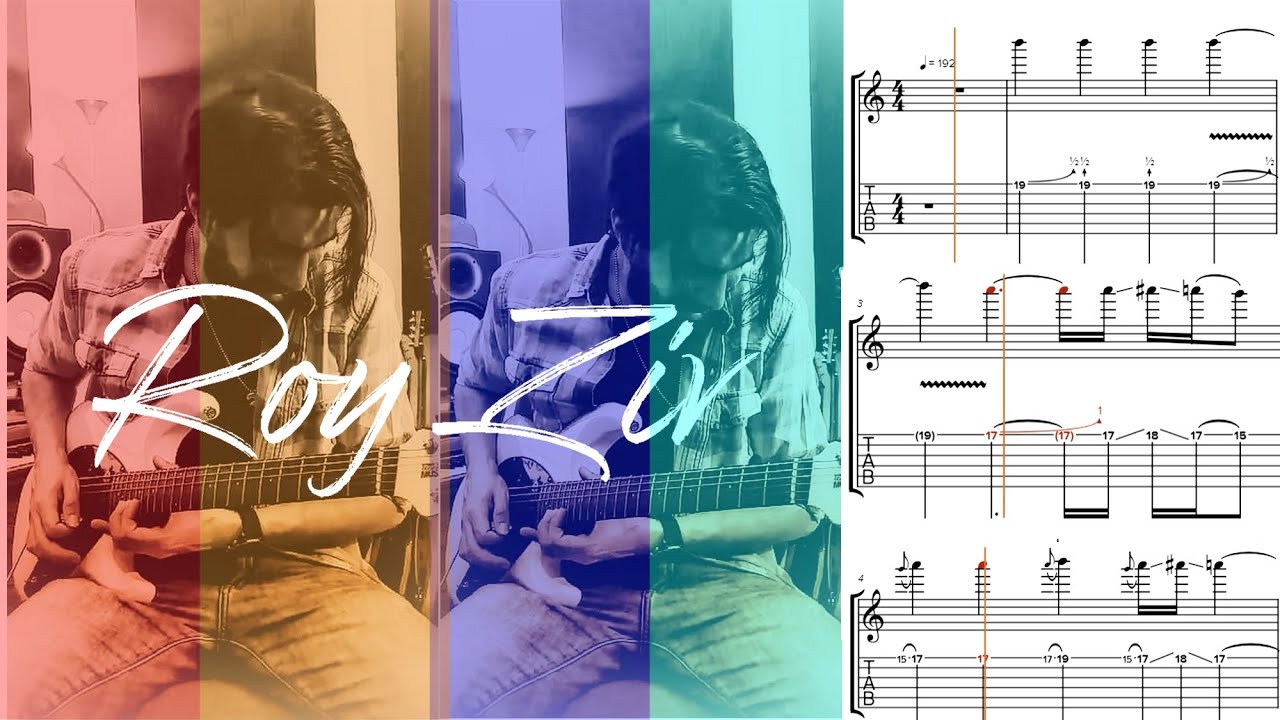 Shallow guitar solo - Roy Ziv  ( Screen Tab  )  + PDF