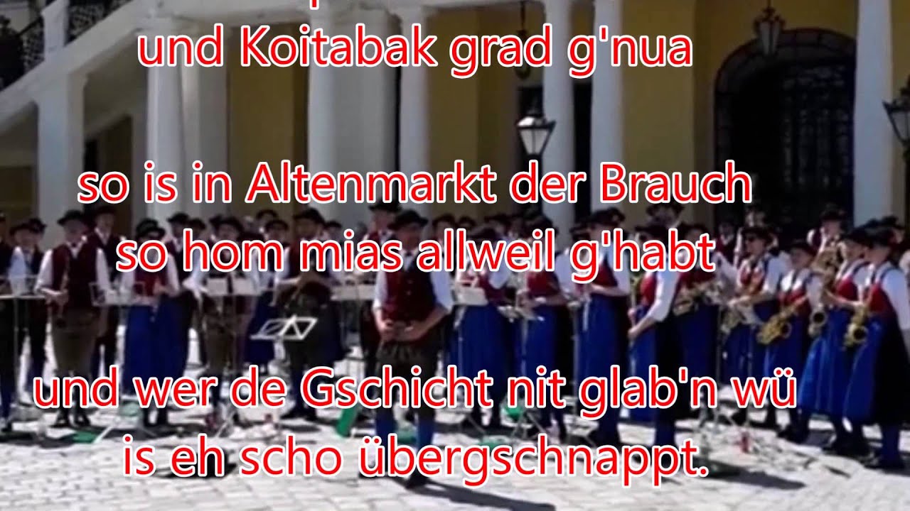 Altenmarkt Marsch Text